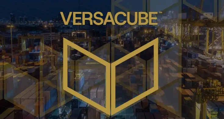 Beyond the Box: VersaCube Containers Unveils a New Era of Comprehensive Container Solutions VersaCube logo over a port